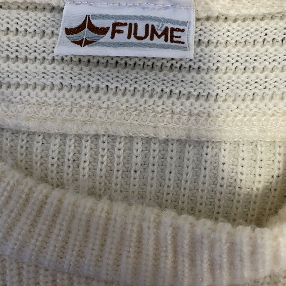 FIUME Mens Crewneck Knit Sweater Vintage fits as Size Large - Picture 2 of 2